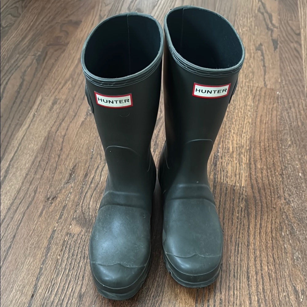 Hunter Green Rain Boots